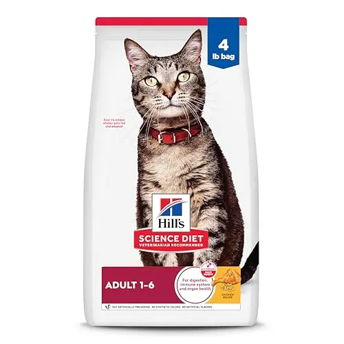 Hill's Science Diet dry cat food bag with chicken recipe