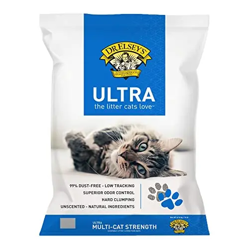 Dr. Elsey's Ultra unscented clumping clay cat litter bag