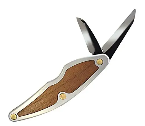 FLEXCUT Whittlin' Jack folding carving knife with wood and aluminum handle