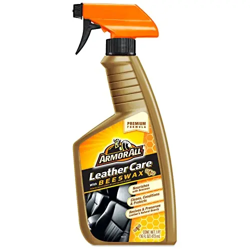 Armor All leather cleaner with beeswax bottle