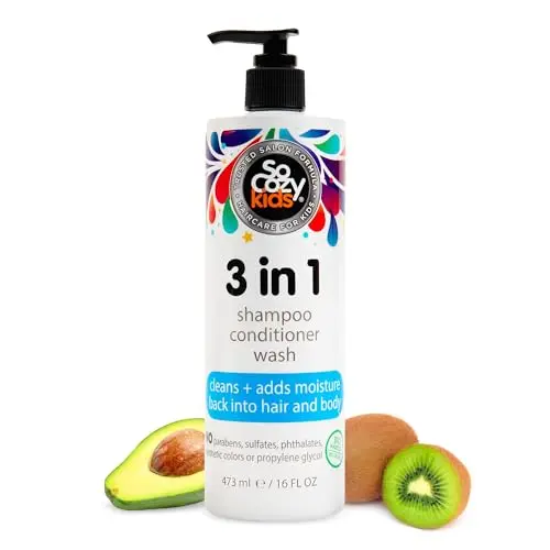 SoCozy 3-in-1 Kids Shampoo, Conditioner, and Body Wash bottle