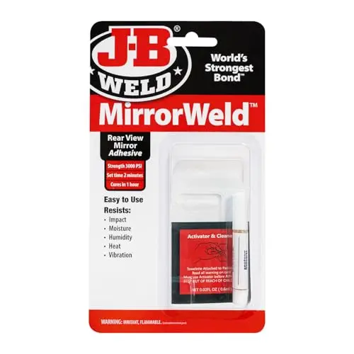 J-B Weld MirrorWeld rear view mirror adhesive carded package