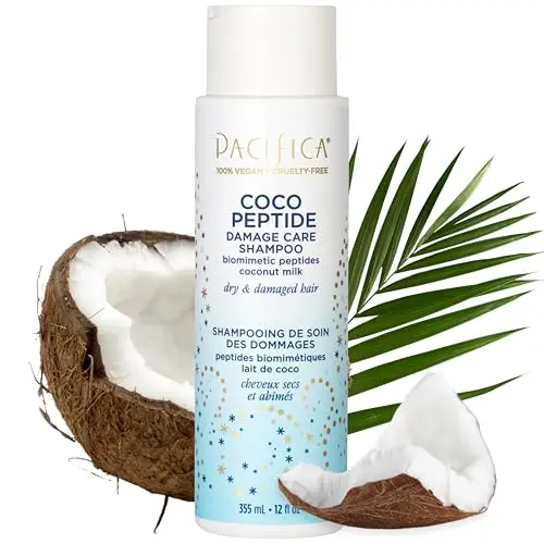 Pacifica Coco Peptide Damage Care Shampoo bottle