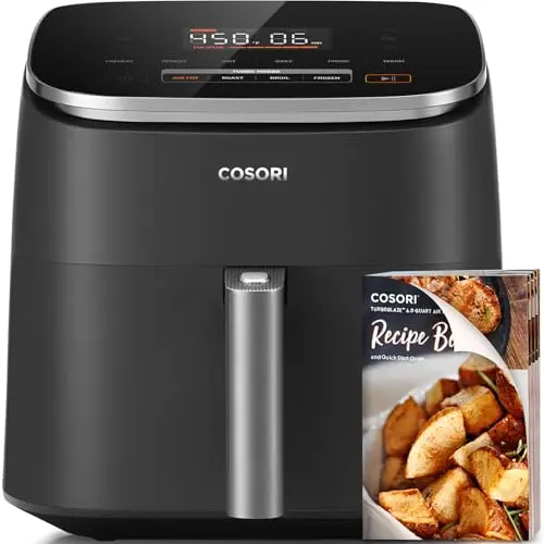 COSORI Air Fryer cooking crispy chicken wings