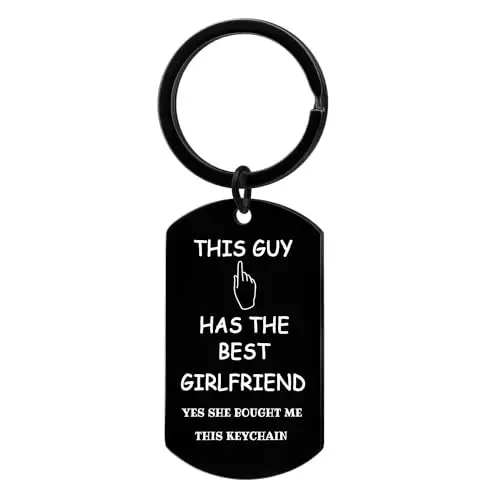 YEEQIN funny boyfriend keychain with humorous message product image