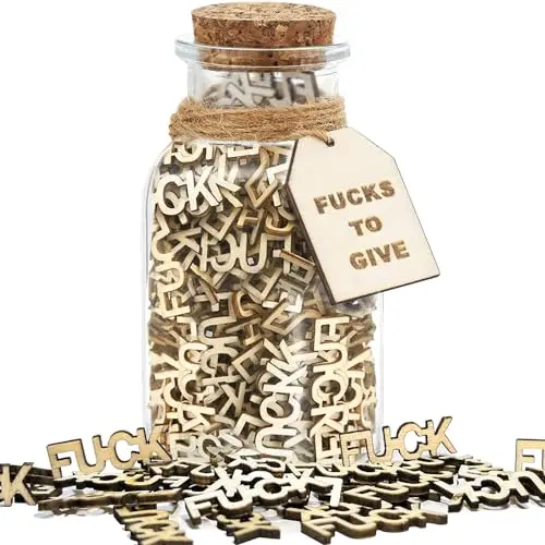 JISHI Jar of Fucks to Give Funny Gag Gift