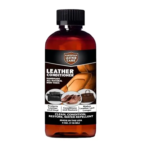 European Leather Care natural leather conditioner bottle