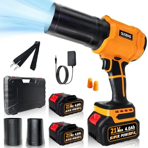 Quobiad cordless leaf blower for car drying and outdoor cleaning