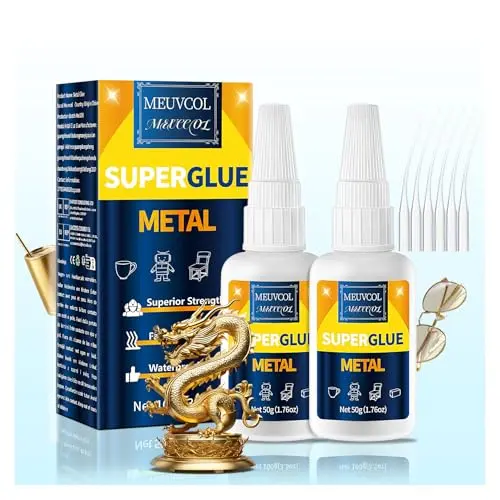 Meuvcol heavy duty metal glue in large 100g bottle