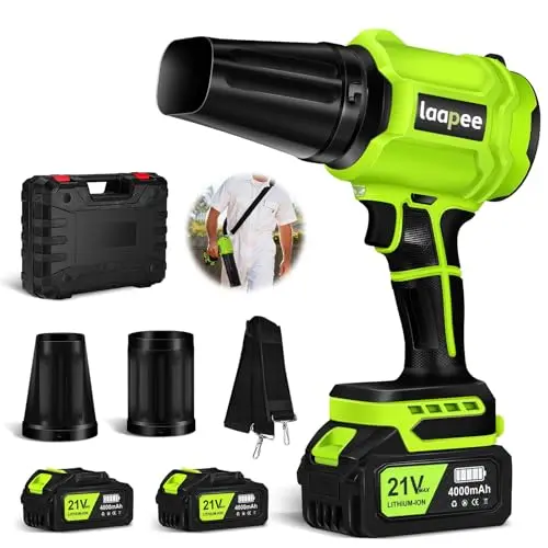 laapee brushless cordless leaf blower for car drying